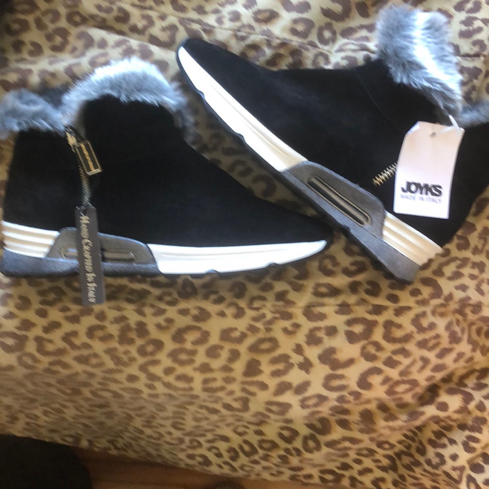 JOYKS Italian 🇮🇹 Leather/Suede Wedge Sneaker